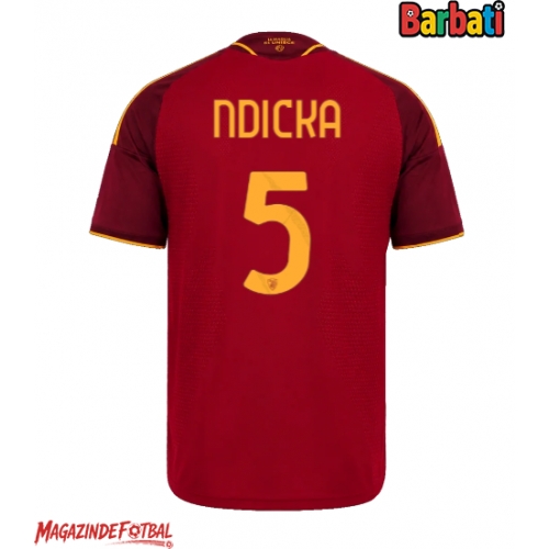 AS Roma Evan Ndicka #5 Tricou Fotbal Replică 2026-27 Barbati Acasa AS Roma Evan Ndicka #5 Tricou Fotbal Replică 2026-27 Barbati Acasa